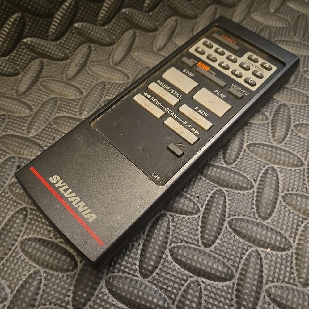 Sylvania VCR Remote Control S24 Tested Working